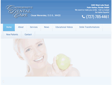 Tablet Screenshot of palmharbordentist.com